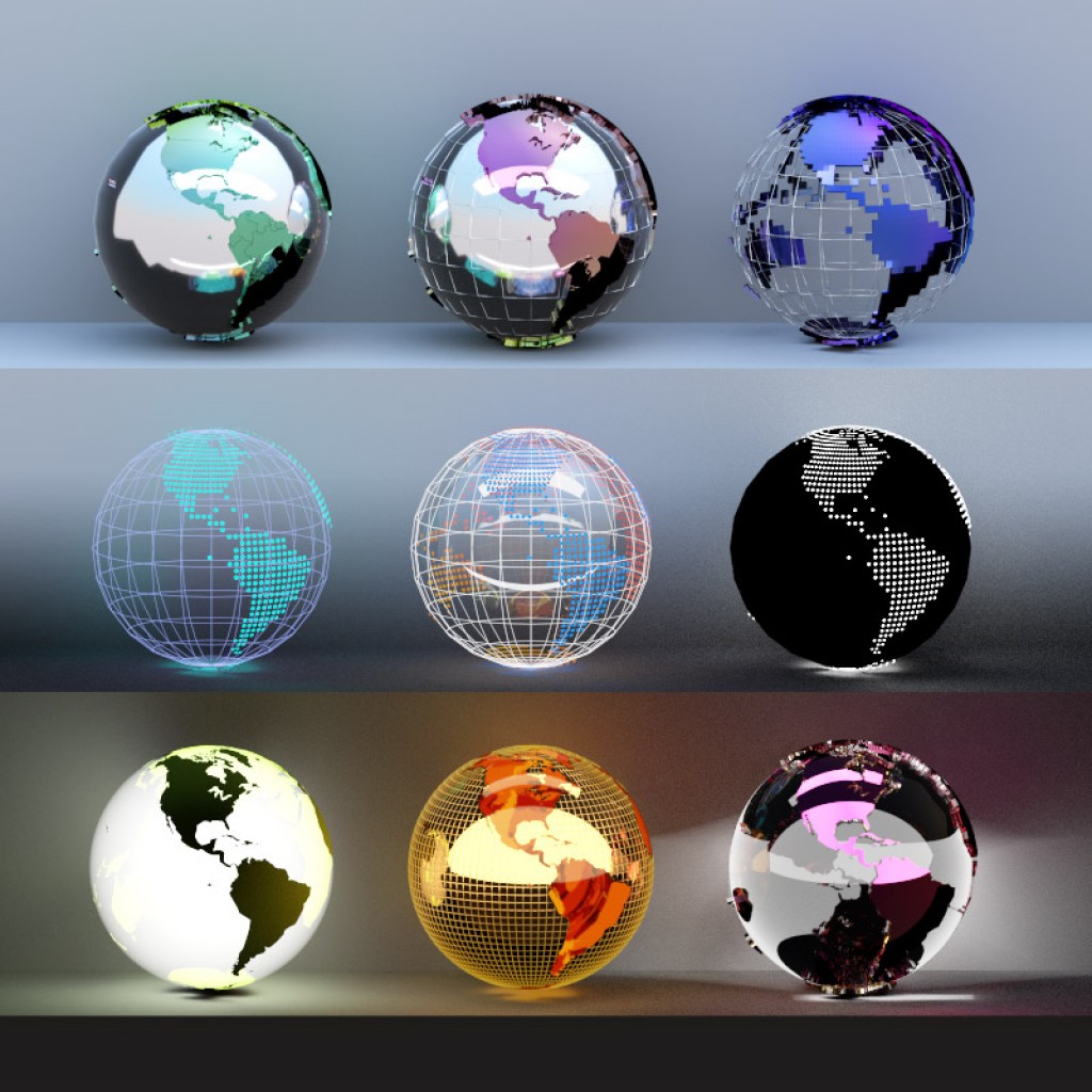 Meshed Globes and Maps (Pack 2.1) preview image 1